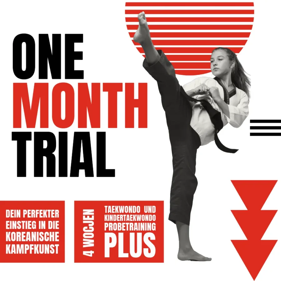 Taekwondo und Kindertaekwondo Probetraining Plus Poster